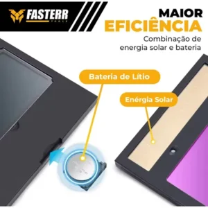 Máscara De Solda Automática Escurecimento Fasterr Fst038 Cor DIN11 - Imagem 5