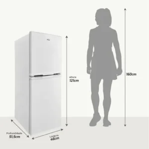 Geladeira Refrigerador Hq 140l Duplex Defrost Hq-140rdf Branco - Imagem 4