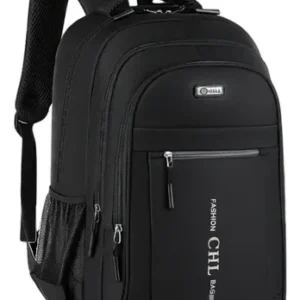 Mochila Grande Masculina Reforçada Notebook Preta Escolar - Imagem 2