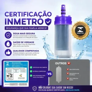 Torneira com Filtro para Cozinha Bica Flexível Móvel Em Abs Carbon Block Purificador De Agua Com Refil Instalado Registro 1/4 de Volta Gourmet Parede Luxo Chuveirinho 2 Modos de Jatos - Imagem 9