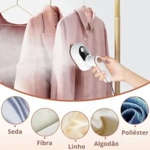 Mini Ferro De Passar Roupa A Vapor Para Viagem Bivolt - Imagem 6