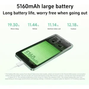 Xiaomi Xiaomi Redmi 14c Dual Sim 256 Gb Verde limão 8 Gb Ram - Imagem 5
