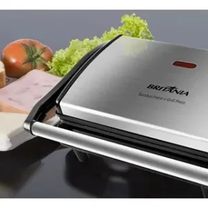 Sanduicheira elétrica Britânia Press BGR27I cor preto inox - Imagem 7