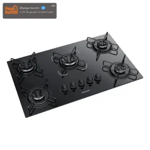 Cooktop Itatiaia Essencial 5 Bocas Preto - Imagem 1