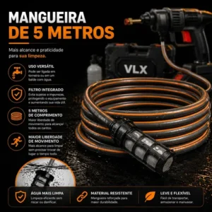 Lavadora Portátil Lava Jato De Alta Pressão 2 Baterias - Imagem 8