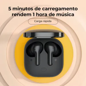 Fone De Ouvido Qcy T13 Com 4 Microfones E Bluetooth 5.1 Cor Preto - Imagem 5
