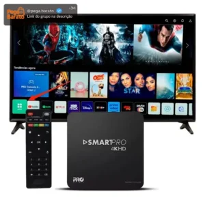 Tv Box Smartpro 4k Transforme Sua Tv Em Smart Youtub Netflix - Imagem 1