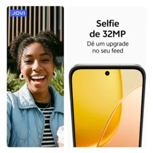 Smartphone Jovi Y31 256gb 8+8gb Ram Câmera 50mp Bateria 7200mah - Branco Lírio - Imagem 7