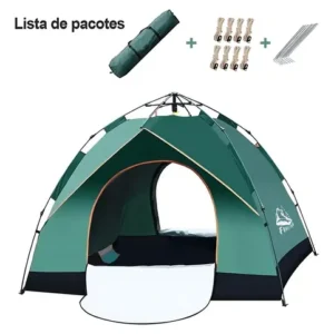 Barraca Camping Automática 2-3 Pessoas Acampamento Barraca Para Acampar, 210*160*100cm Tecido Oxford - Imagem 5