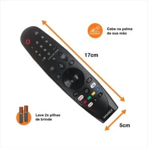 Controle Remoto Para Smart Tv LG An-mr19ba Thinq Ai Magic An-mr21ga 4k Audiogeek Comando De Voz E Mouse Com Controle Por Movimento Oled Qled Enveloz Com Pilhas - Imagem 5