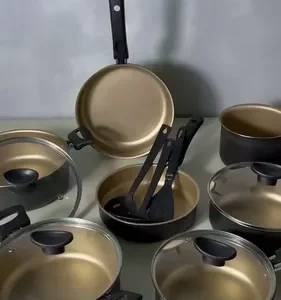 Conjunto Panelas Antiaderente 10 Peças Teflon Várias Cores - Imagem 16