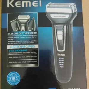 Máquina de Cortar Cabelo 3 em 1 Aparador de Pelos Nariz e Orelhas Kemei KM-6558 - Imagem 9
