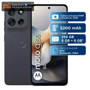 Motorola Moto G56 5g Dual Sim 256gb + 8gb preto - Imagem 1