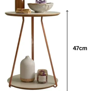 Mesa De Cabeceira Lateral Para Sala Estilo Industrial Canto - Imagem 7