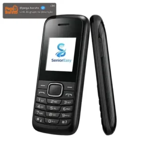 Celular Idoso Senioreasy 3g Teclas Grandes Dualsim Fm Radio Preto - Imagem 1