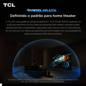 Smart TV TCL 75 Polegadas QLED 4K P7L WiFi Bluetooth Google TV HDR10+ 120 Hz VRR AIPQ 75P7L - Imagem 7