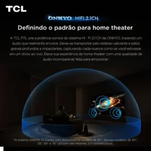 Smart TV TCL 75 Polegadas QLED 4K P7L WiFi Bluetooth Google TV HDR10+ 120 Hz VRR AIPQ 75P7L - Imagem 7