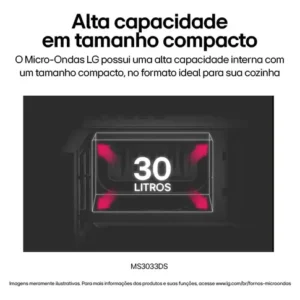 Micro-ondas NeoChef LG 30L Preto Limpa Fácil - 127V - Imagem 12