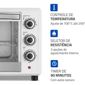 Forno Elétrico 42l Family Ii, Mondial 1600W 220V FRN-42-W - Imagem 5