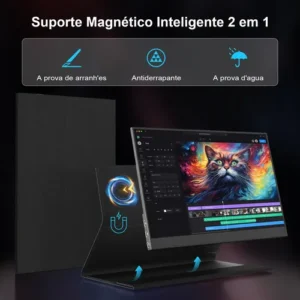 Monitor Portátil 15.6''com Usb C Dupla/hdmi Fhd 1080p 60hz - Imagem 8