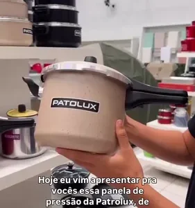 Panela De Pressão Antiaderente Fecho Externo Vanila 5 Litros - Imagem 2