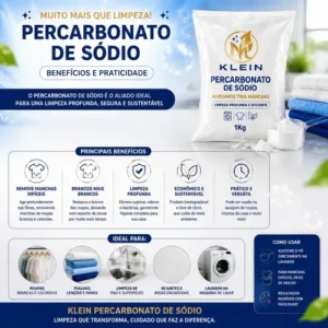 Percarbonato De Sódio Granulado Super Branco 1kg Tira Manchas Roupas - Imagem 10