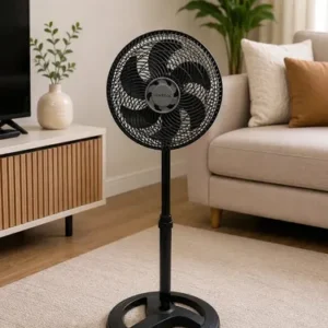 Ventilador Oscilante De Coluna Ventisol 30cm Turbo 6 Pás Preto - Imagem 8