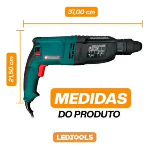 Martelete Rompedor Rotativo 1200w Sds Profissional Knakasaki - Imagem 11
