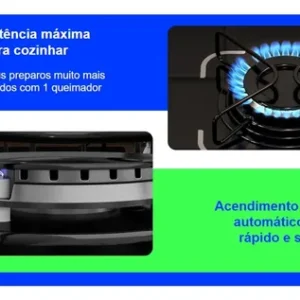 Cooktop Fogão Itatiaia Essencial 4 Bocas Bivolt Preto - Imagem 6