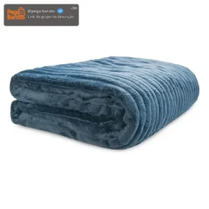 Cobertor Neo Mares Canelado 300g/m² Solteiro 150x220 Camesa - Imagem 1