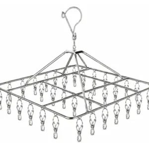 Varal Inox Suspenso 40 Prendedores Fixos Para Secagem Roupas - Imagem 8