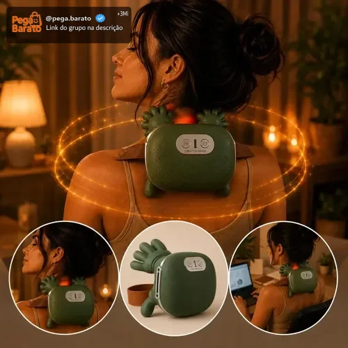 Massageador Mãozinha 3D Creator Brasil Elétrico e Sem Fio com Aquecimento