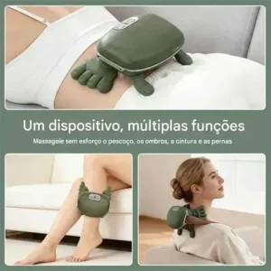 Massageador Pescoço Ombros Lombar Aquecimento 3d Mãozinha - Imagem 6