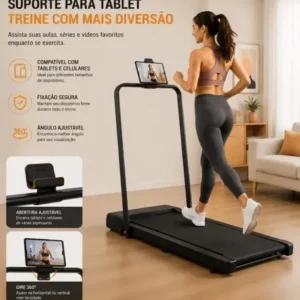 Esteira Elétrica Portátil Fitness Até 100kg 8km/h Silenciosa - Imagem 9