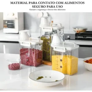 Pote Hermético Acrílico 2,5l Bico Dosador Transparente - Imagem 8