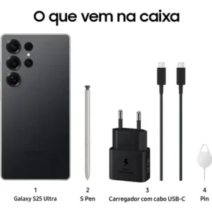 Celular Samsung Galaxy S25 Ultra 5g, 256gb, 12gb, Câm. Quád. Titanium Black - Imagem 8