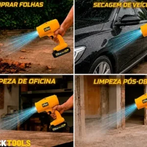 Soprador De Ar Turbo 21v Portátil Bateria Recarregável Potente Para Folhas Pó Limpeza Carro Tso-21a The Black Tools - Imagem 11