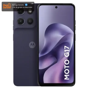 Smartphone Motorola Moto G17 4g - 256gb 12gb (4gb Ram + 8gb Ram Boost) Camera 50mp Sony Lytia 600, Tela Fhd+ 60hz, Bateria 5200 Mah - Roxo - Imagem 1