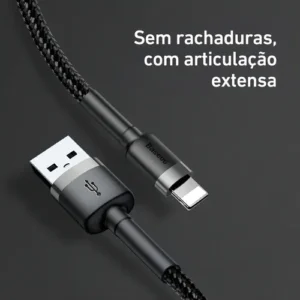 Cabo Usb P/ Lightning Baseus Cafule 2.4a 1m iPhone - Imagem 4