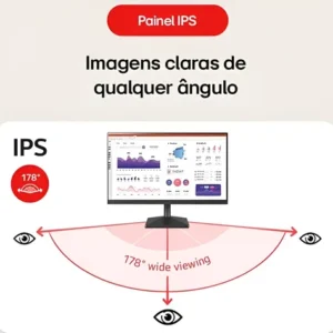 Monitor Lg Gamer 24 24ms500-b Ips Fhd 100hz Anti-reflexo Pr - Imagem 3