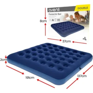 Colchão Inflável Casal Omega Azul 191x137x22cm Kit Reparo - Imagem 10