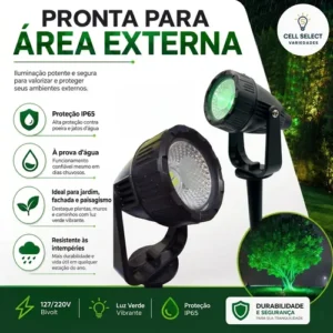 Kit 10 Luminária Espeto Jardim Super Led 7w Ip65 Prova Dágua - Imagem 5