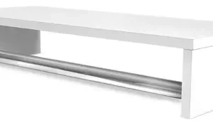 Cabideiro De Parede Para Roupas Branco Closet 60 Cm - Imagem 4