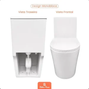 Vaso Sanitário Monobloco Caixa Acoplada Barcelona Cor Branco - Imagem 10