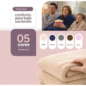 Coberta Manta Soft Casal Microfibra Anti-alérgica Dupla Face - Imagem 11