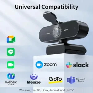 EMEET Nova 4K Webcam 1080P 60Fps Camera Para Pc Streaming Microfone Kit Viedeo Conferencia Foco Automático Preto - Imagem 10
