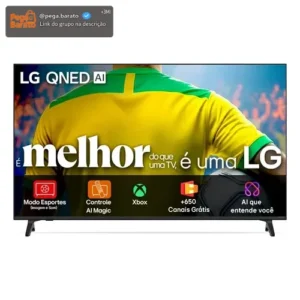Smart TV 4K 75" LG QNED73 Portal de Games Processador AI α7 Ger8 4K Super Upscaling Google Cast Integrado Controle AI Magic WebOS 25 Modo Esportes Alerta de Esportes - Imagem 1