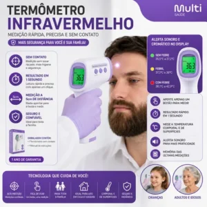 Kit Nebulizador Portátil+ Termômetro Digital+ Saturimeto O2 - Imagem 8