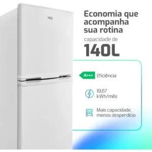 Geladeira Refrigerador Hq 140l Duplex Defrost Hq-140rdf Branco - Imagem 6