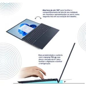 Notebook VAIO FE16 Intel Core i5-1334U - 13ª Gen Linux Debian 12 - 8GB RAM 256GB SSD Tela 16" IPS WUXGA Antirreflexo - Cinza Grafite - VJFE62F11X-B0911H - Imagem 5